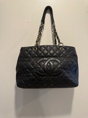 Chanel Black Caviar Leather GST Tote